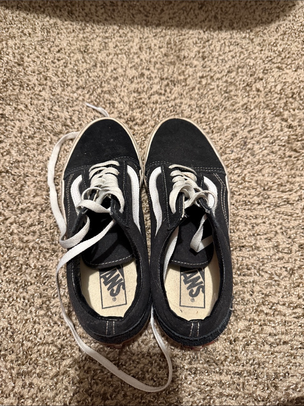 Vans Black and White Old Skool Skate Shoes